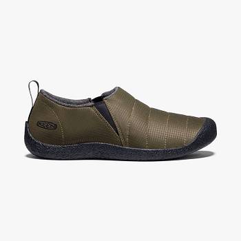 KEEN Férfi Howser II Slip On Sötét Olivazöld